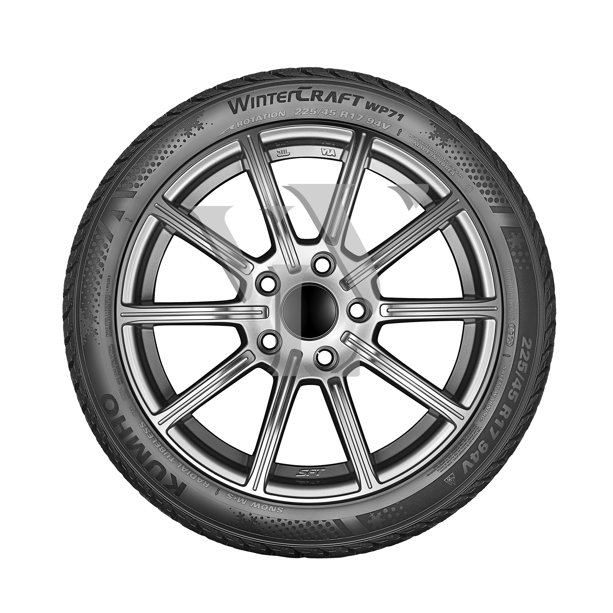  Winterreifen KUMHO WP 71 XRP 3PMSF M+S (TL) 225/45 R17 91 V  