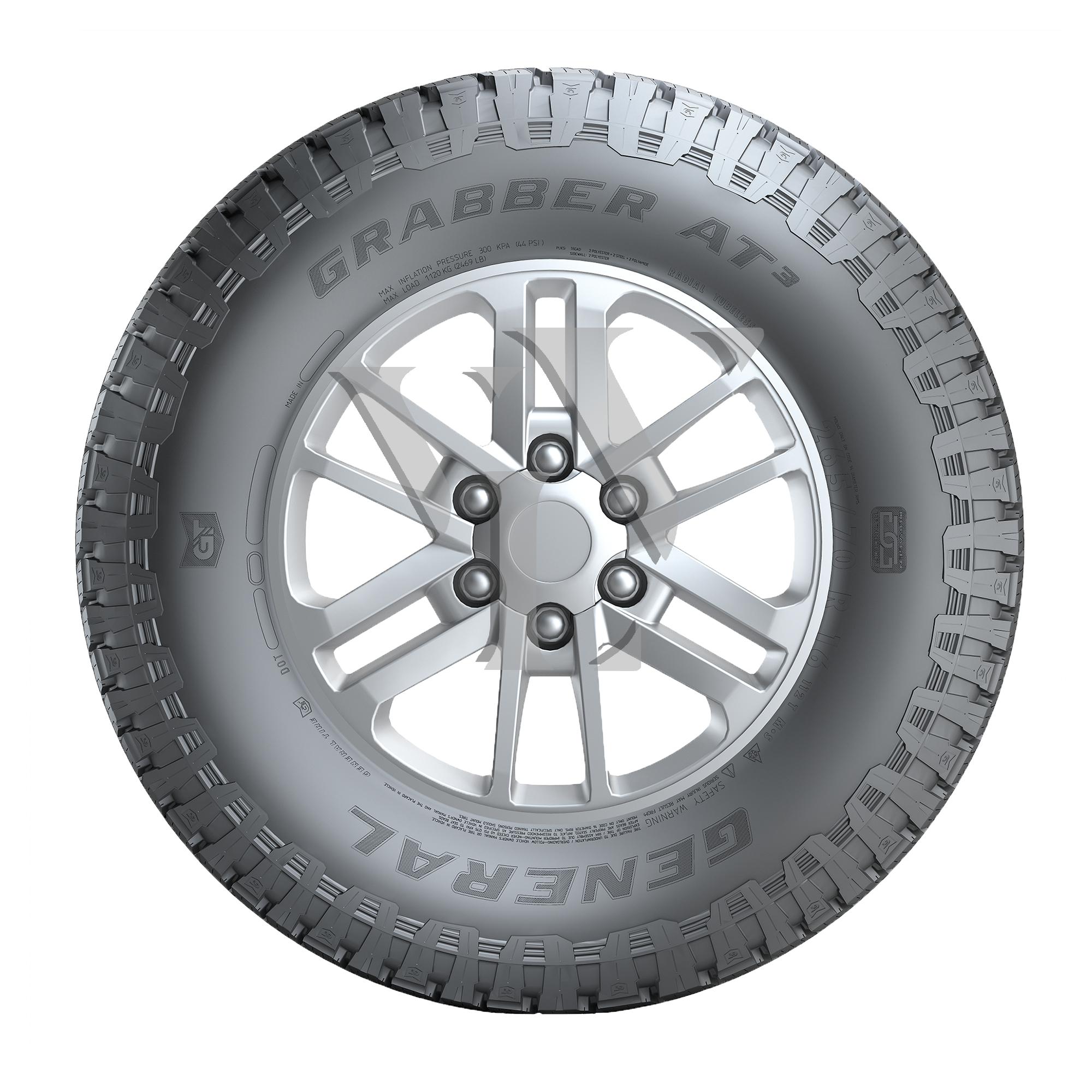  Allwetterreifen GENERAL TIRE GRABBER AT3 10PR FR LRE 215/80 R15 112/109 S  