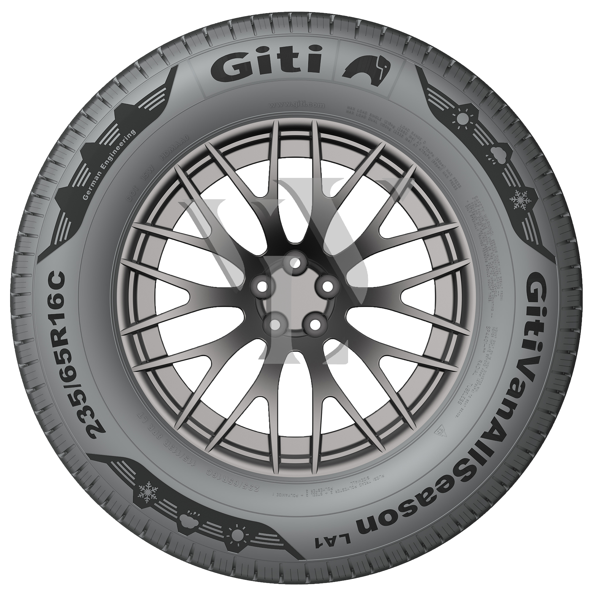  Allwetterreifen GITI VAN ALLSEASON LA1 225/65 R16 112/110 R  