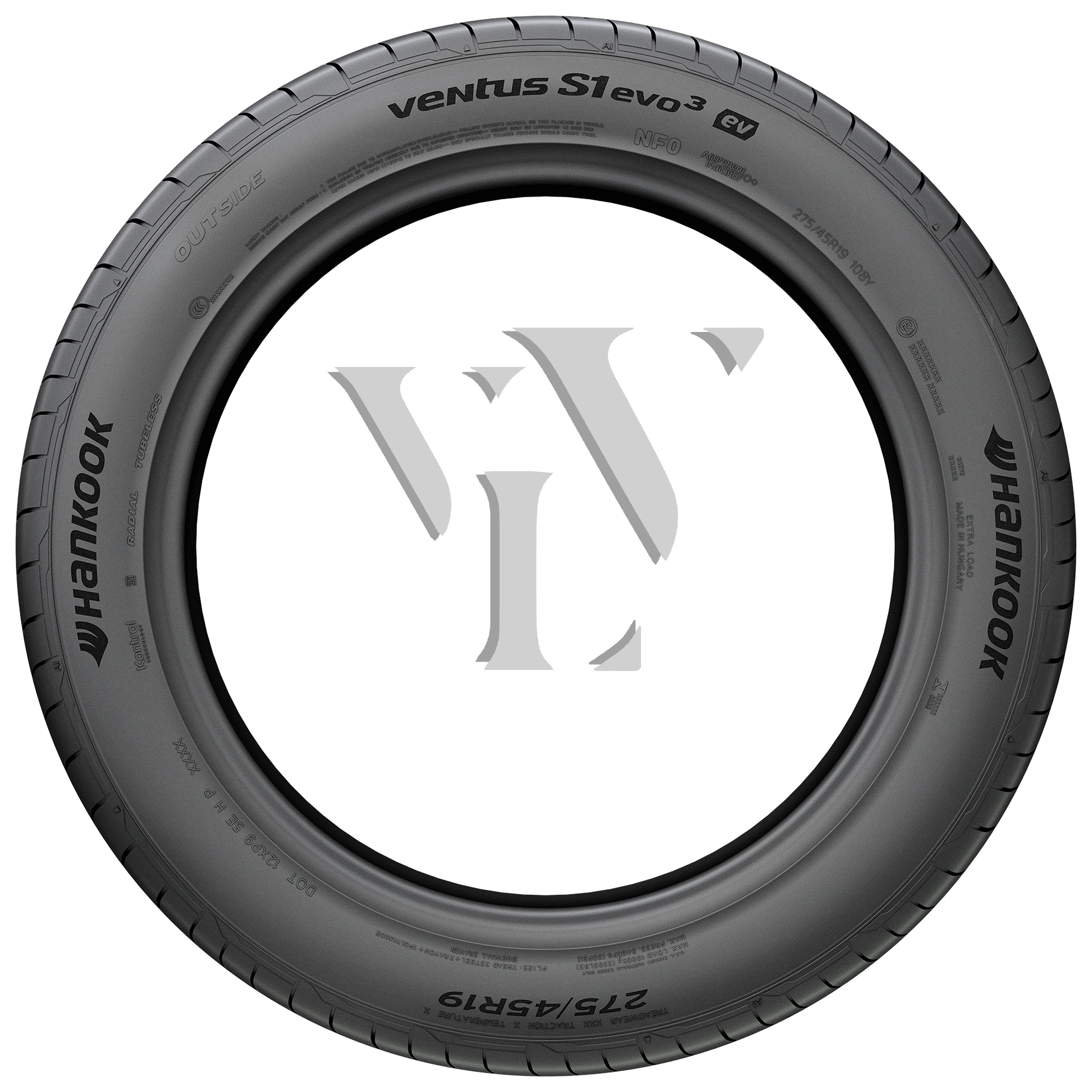  Sommerreifen HANKOOK VENTUS S1 EVO3 EV K127E XL T0 MFS P SBL 255/45 R19 104 W  