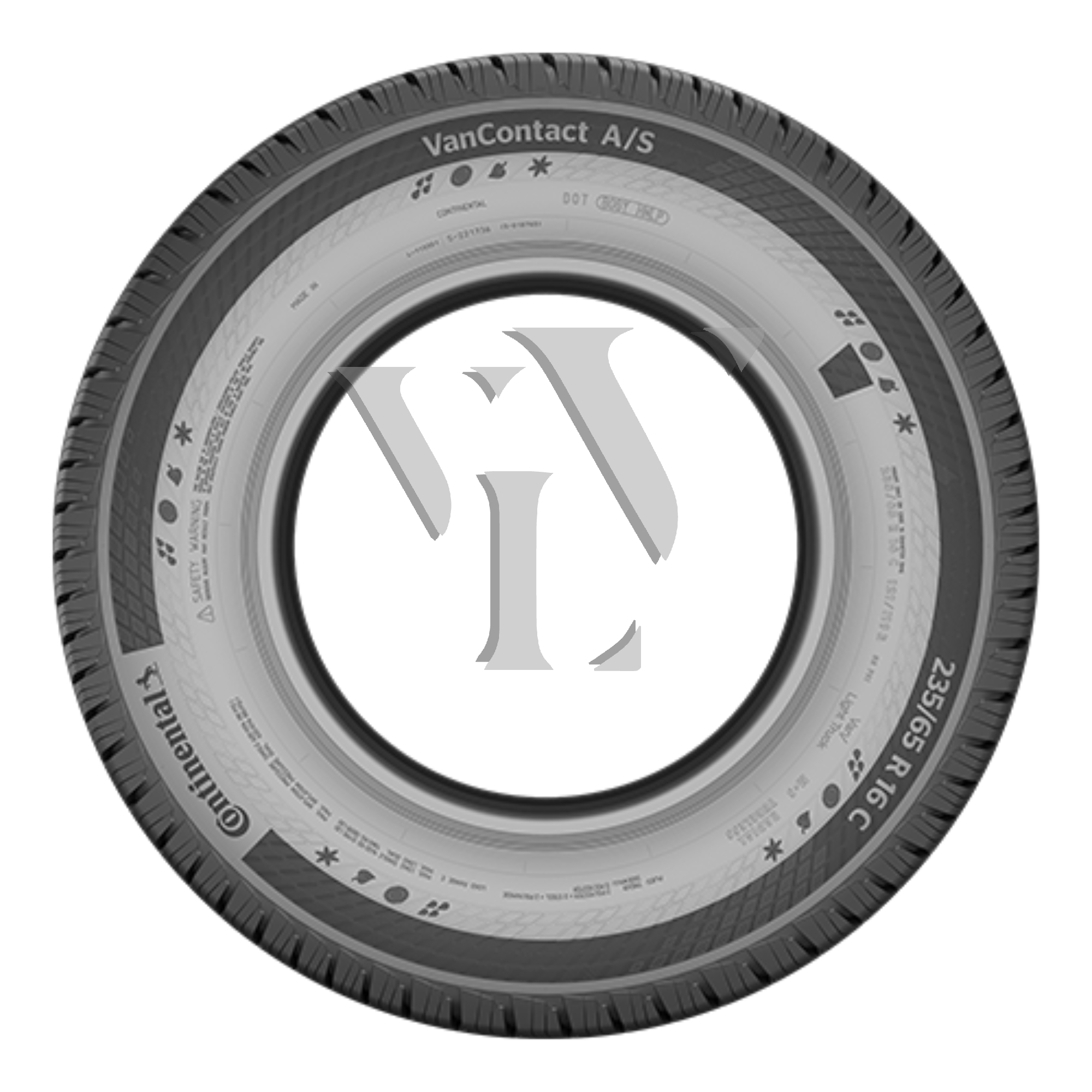  Allwetterreifen CONTINENTAL VAN CONTACT A/S GANZJAHRESREIFEN 285/55 R16 126 N  