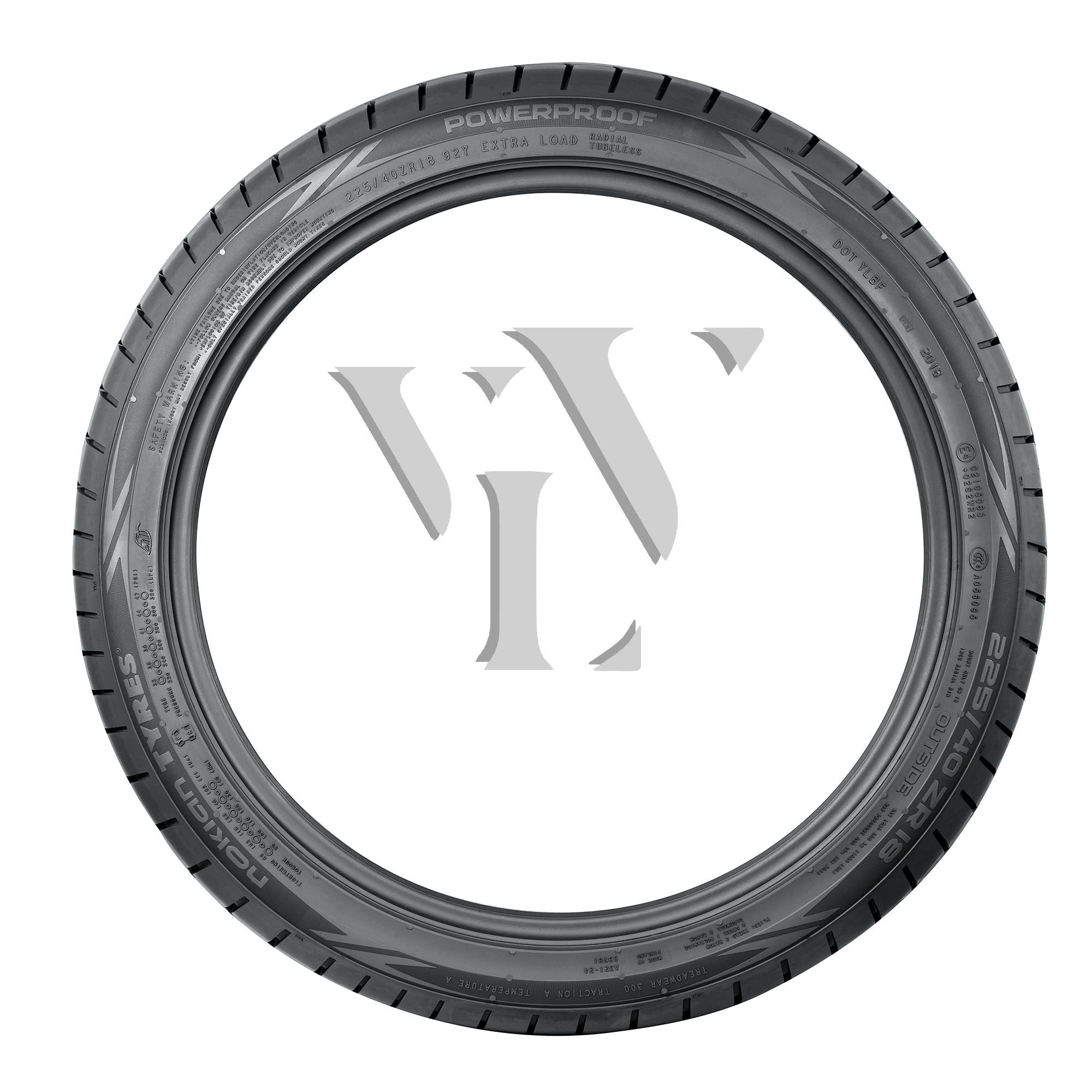  Sommerreifen NOKIAN POWERPROOF 245/40 R20 99 Y DOT 2018  